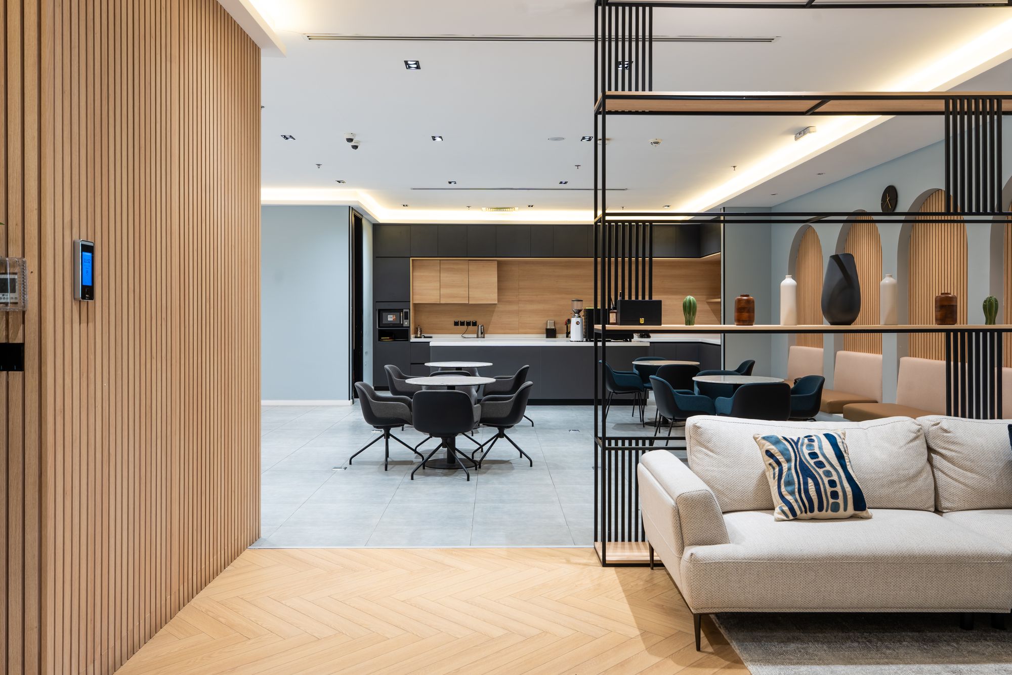 Lounge at DIOM's Century Corner offices