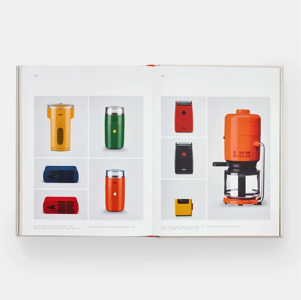 View of product pages inside book