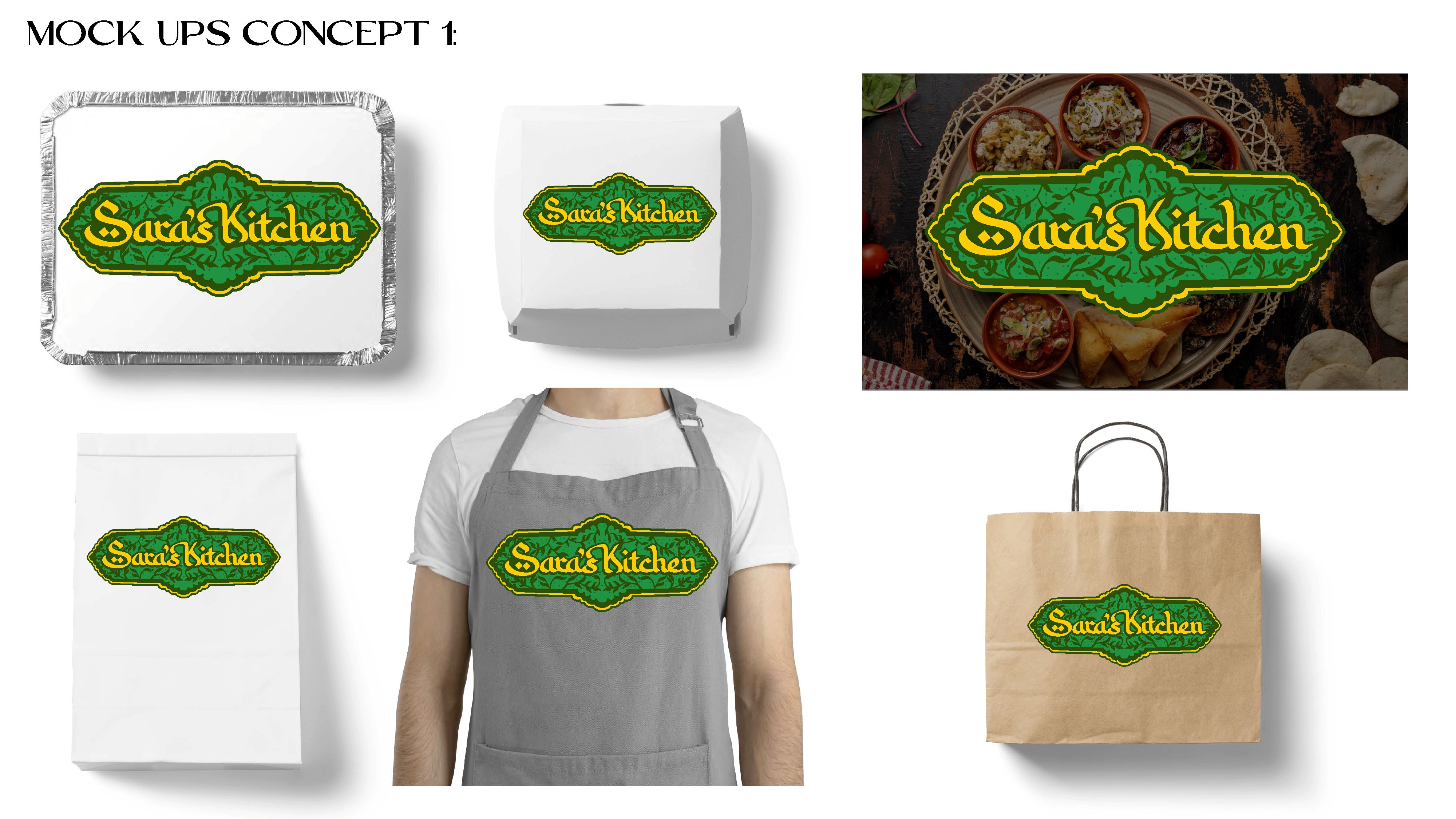 Saras Kitchen Brand Exploration slide