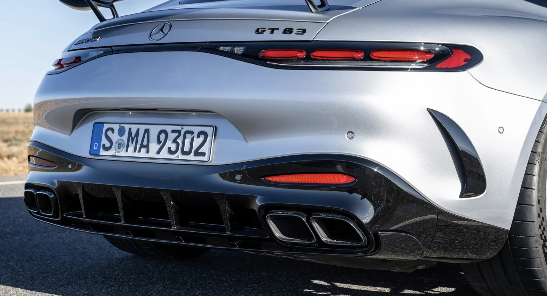 amg gt rear view