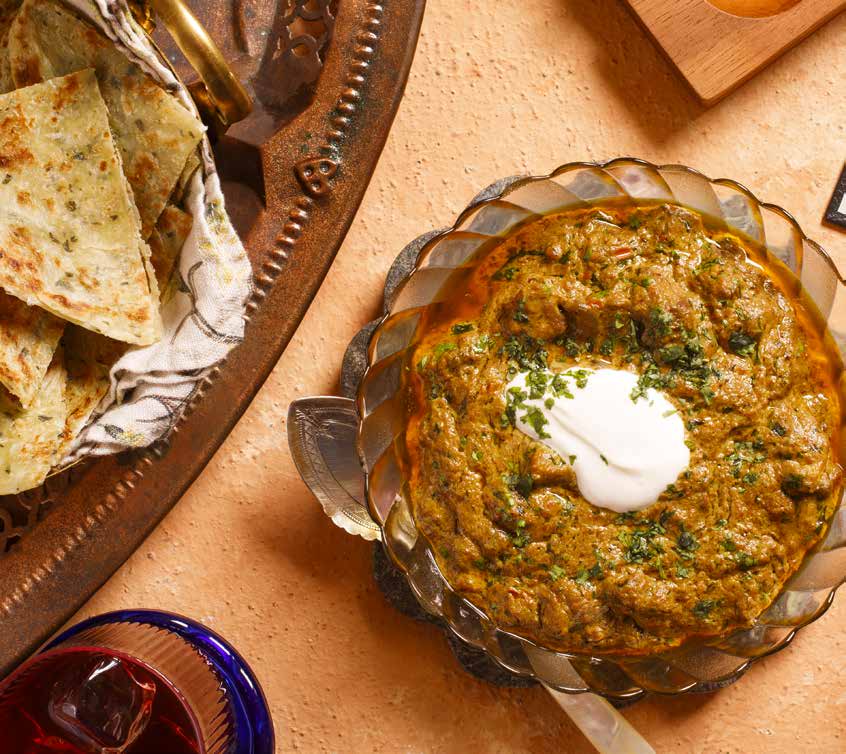 Lamb Curry Bites with Paratha Bread
