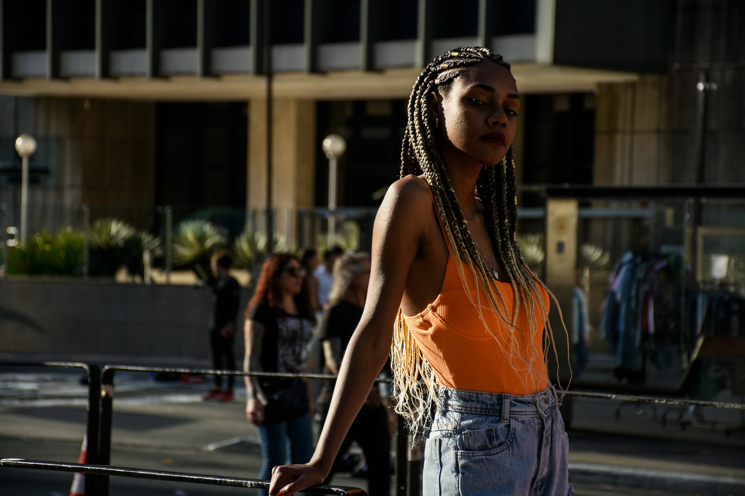 woman in orange top - Clothing Styles for Women