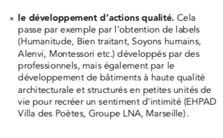 Le Rapport Libault soutient qu'il est nécessaire de développer des actions de qualité telles que celles portées par Alenvi