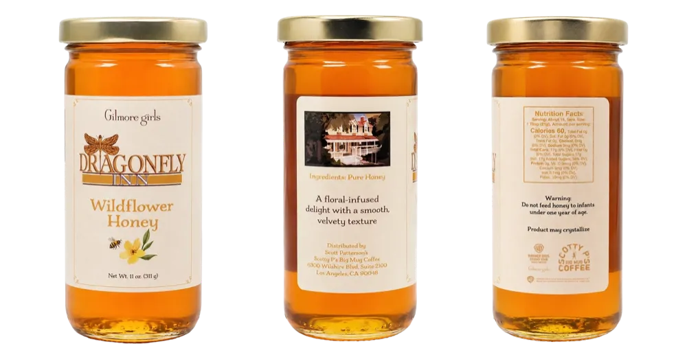 Dragonfly Wildflower Honey Jars