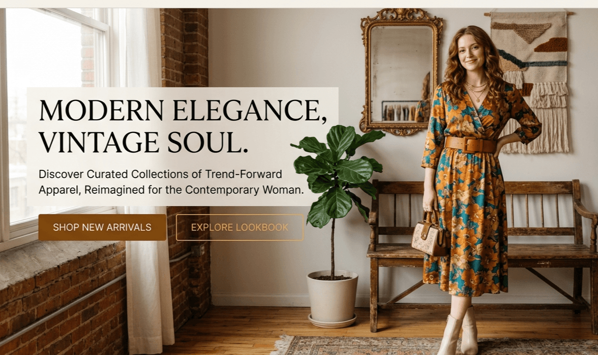 Women’s Vintage Fashion Ecommerce Brand 