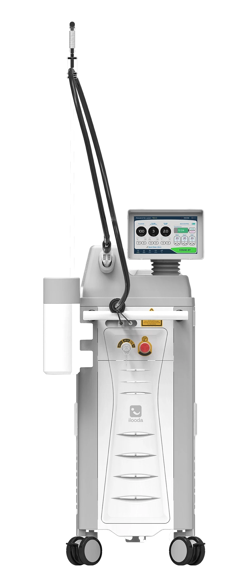 Pento 9900 Lasersystem, freigestellt – Frontansicht