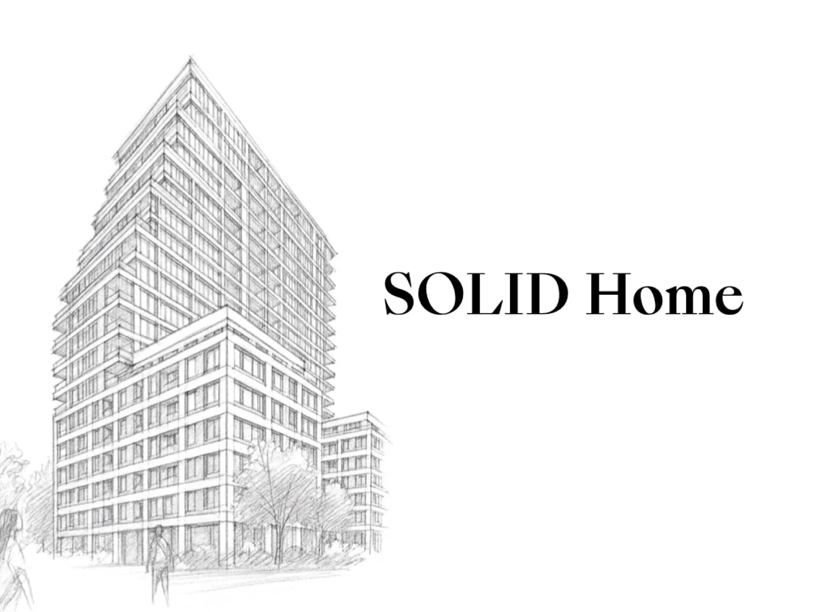 Solid Home Frankfurt – Fassadenansicht des Wohnturms