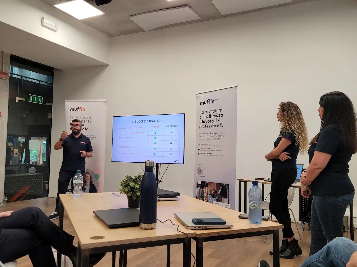 Presentazione della piattaforma Muffin durante un evento di settore