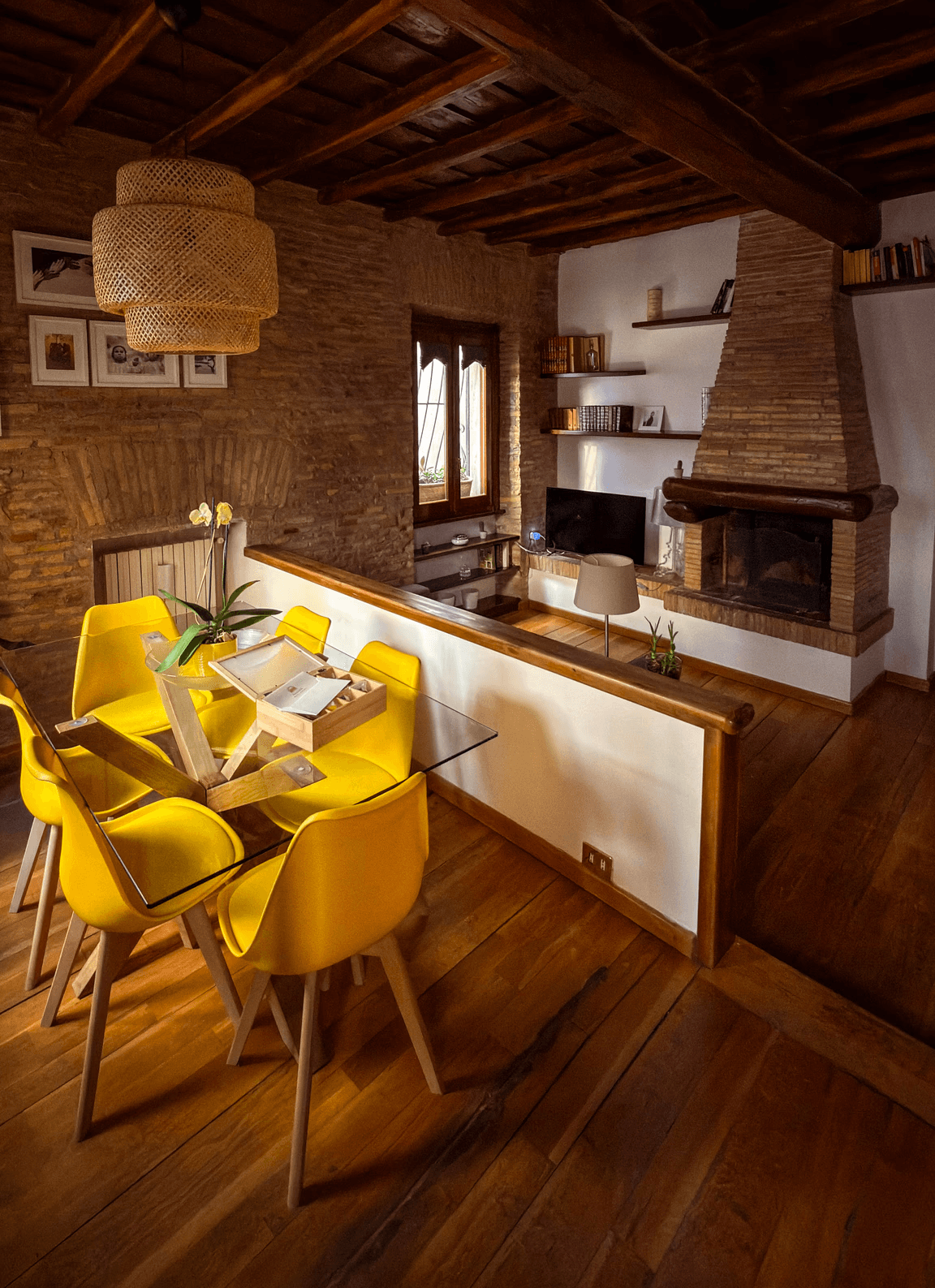 A large building with columns and a clock tower