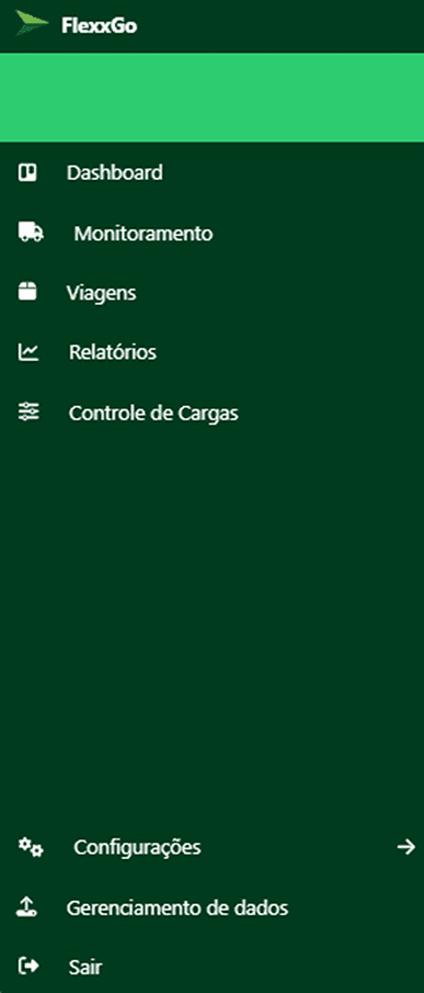 Tela inicial - FlexX GO