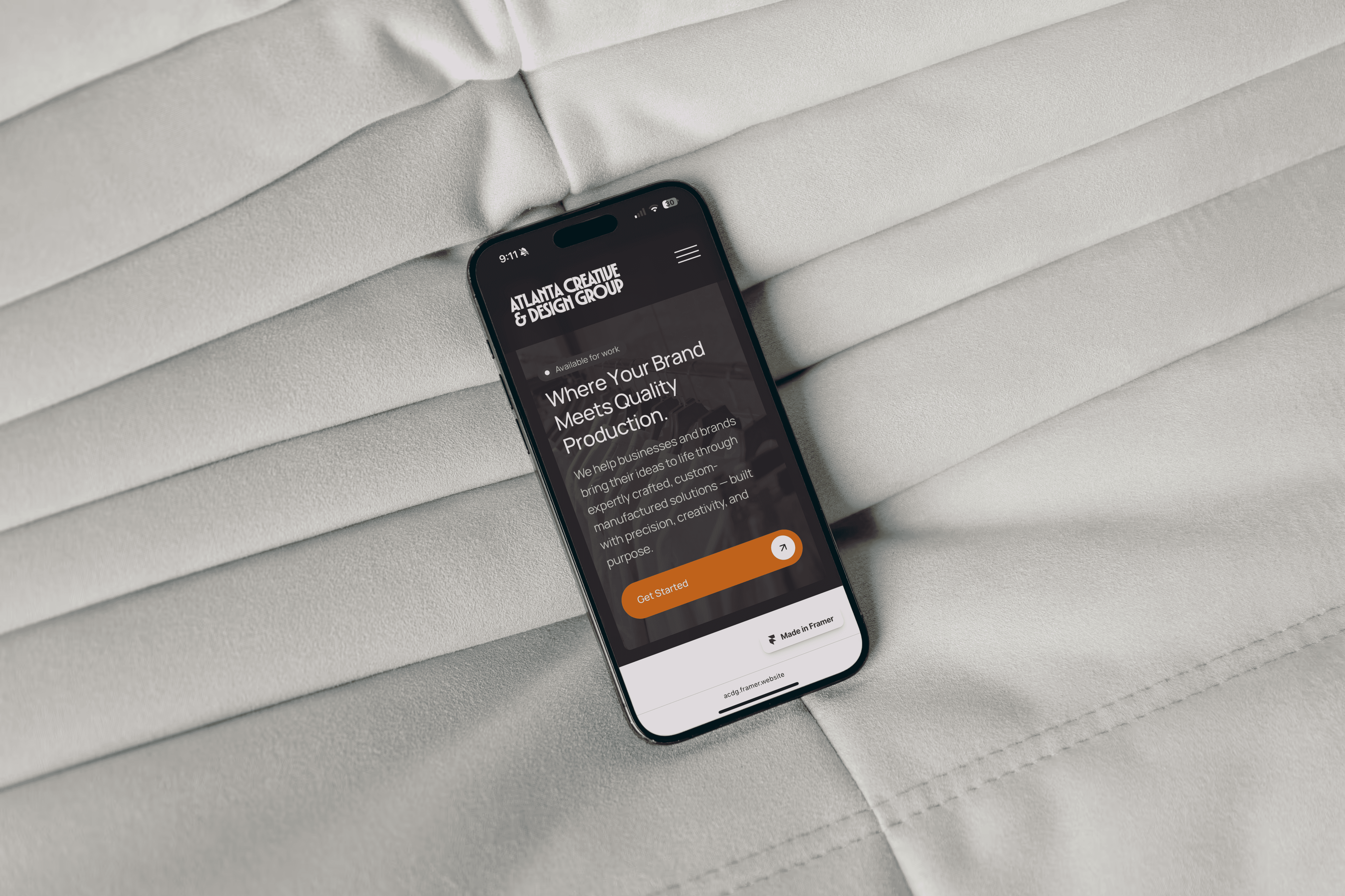 early website design mockup