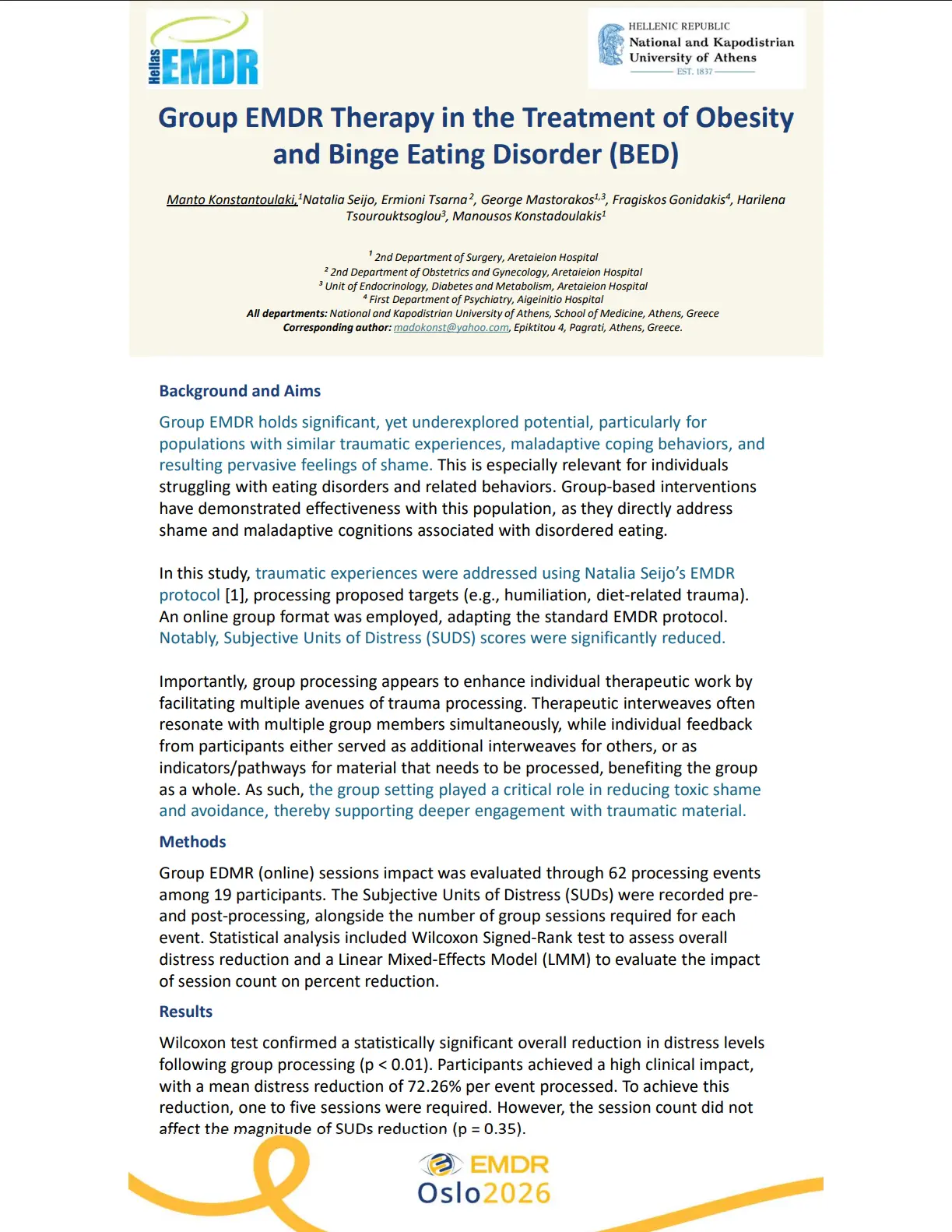 Imagen de paper cientiffico sobre emdr y los trastornos alimentarios