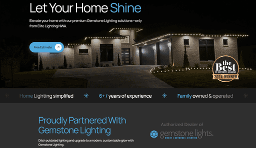 Custom Website Images Design By Moores Designs - Servicing Northwest Arkansas Businesses Elite LIghting NWA