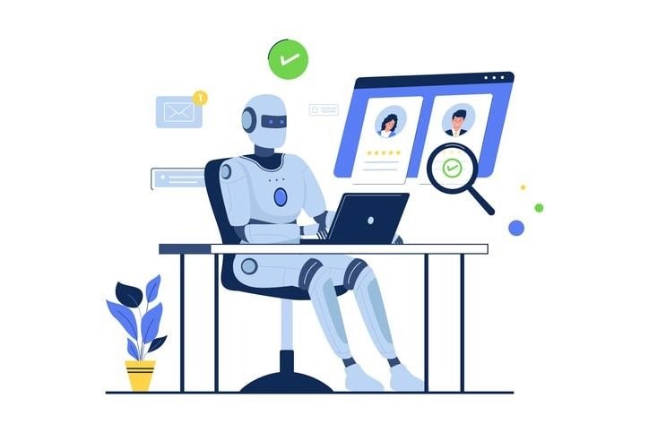 A visual comparison of traditional recruiting methods and AI-driven recruitment.