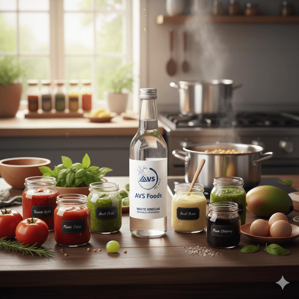 Vinegar for fodd processor
