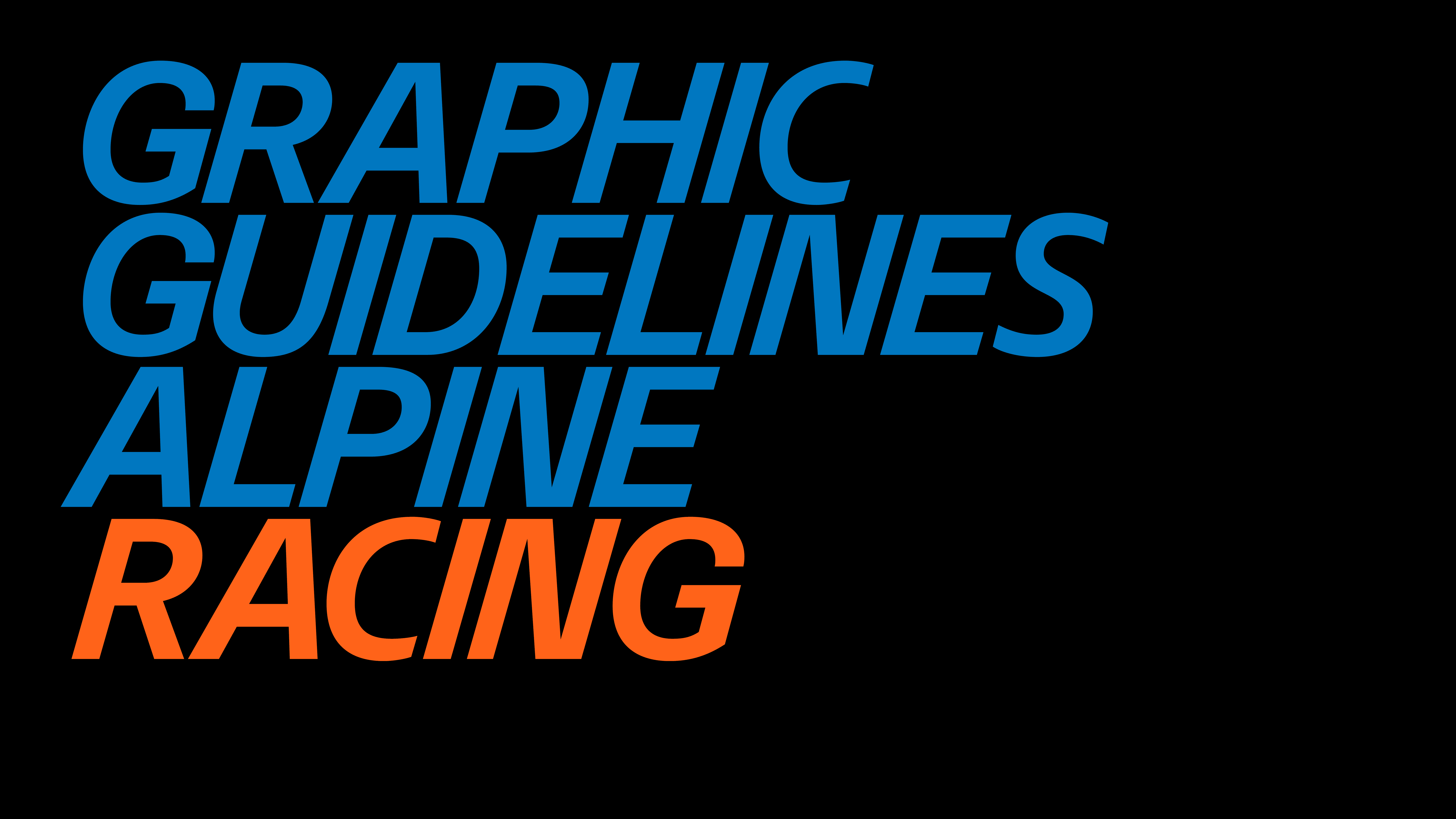 Alpine Graphic guidelines