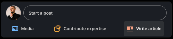 Write an Article on LinkedIn