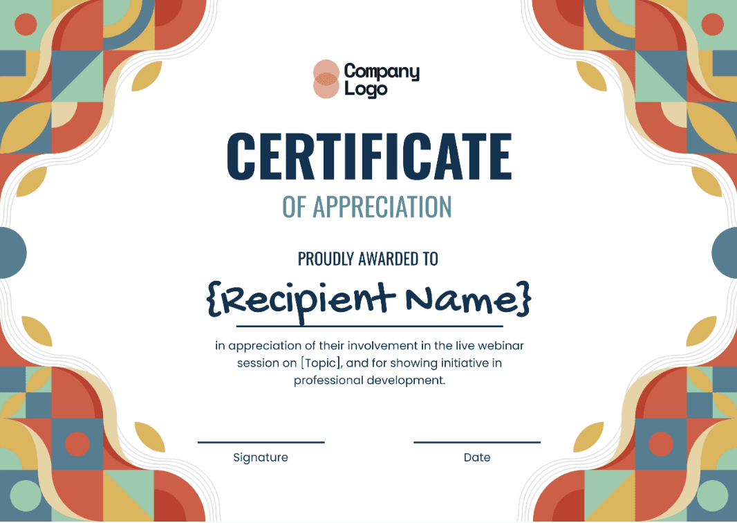 GoTo Certificate of Participation