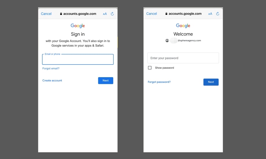 How to log into Gmail on mobile phone