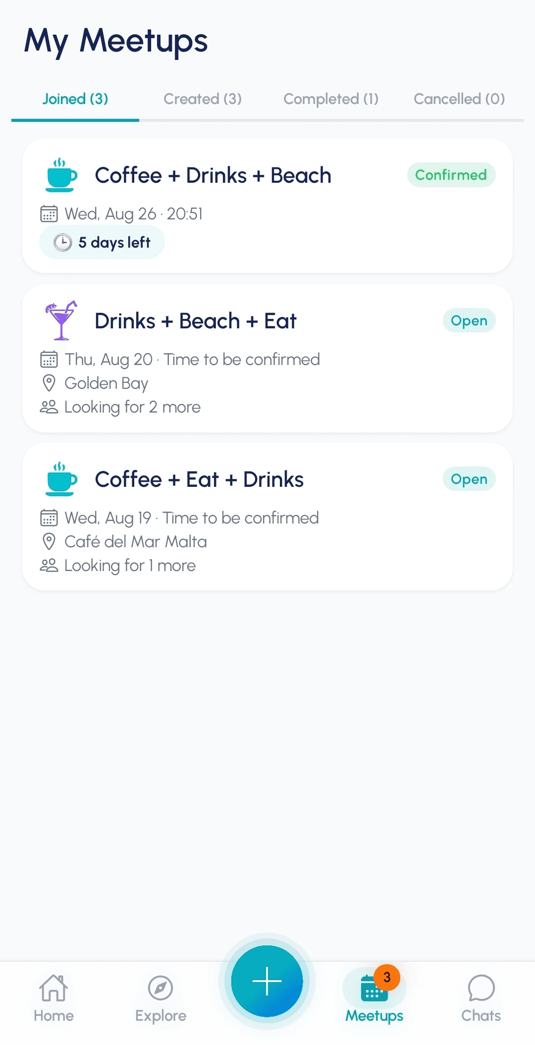 My Meetups