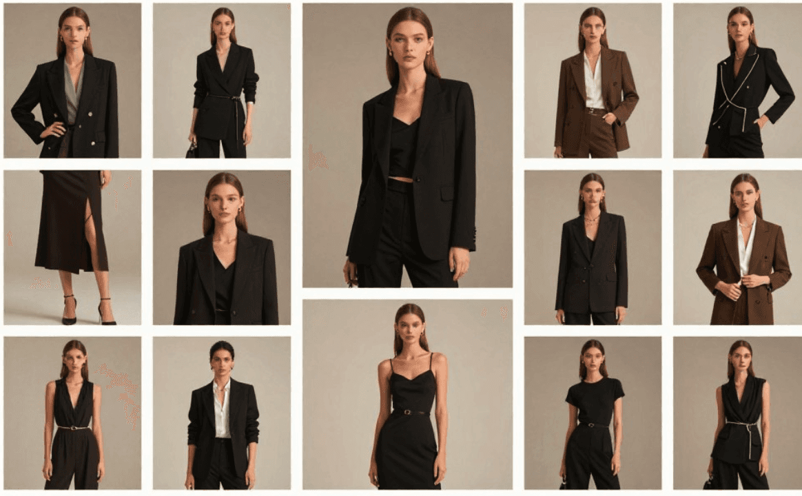 Fashion brand campaign art direction showing aesthetic consistency across AI-generated campaign imagery
