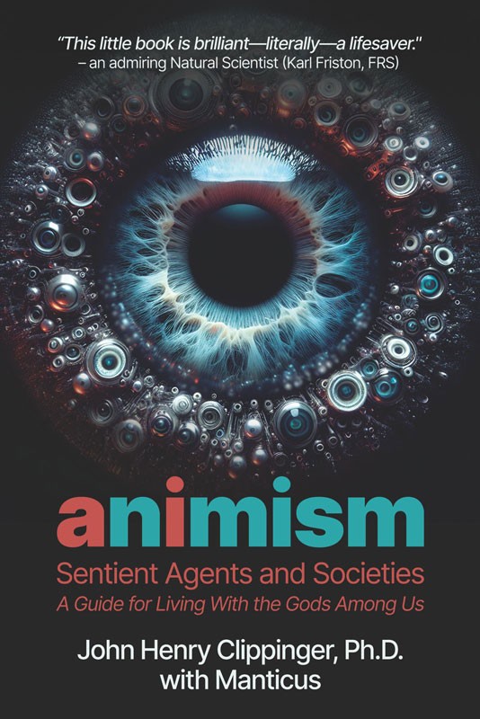 A book cover image for John Henry Clippinger's about Sentient Agents and Societies