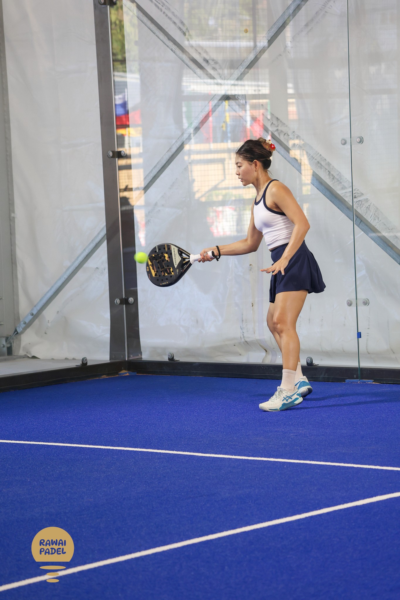 aerial photo of tennis courts