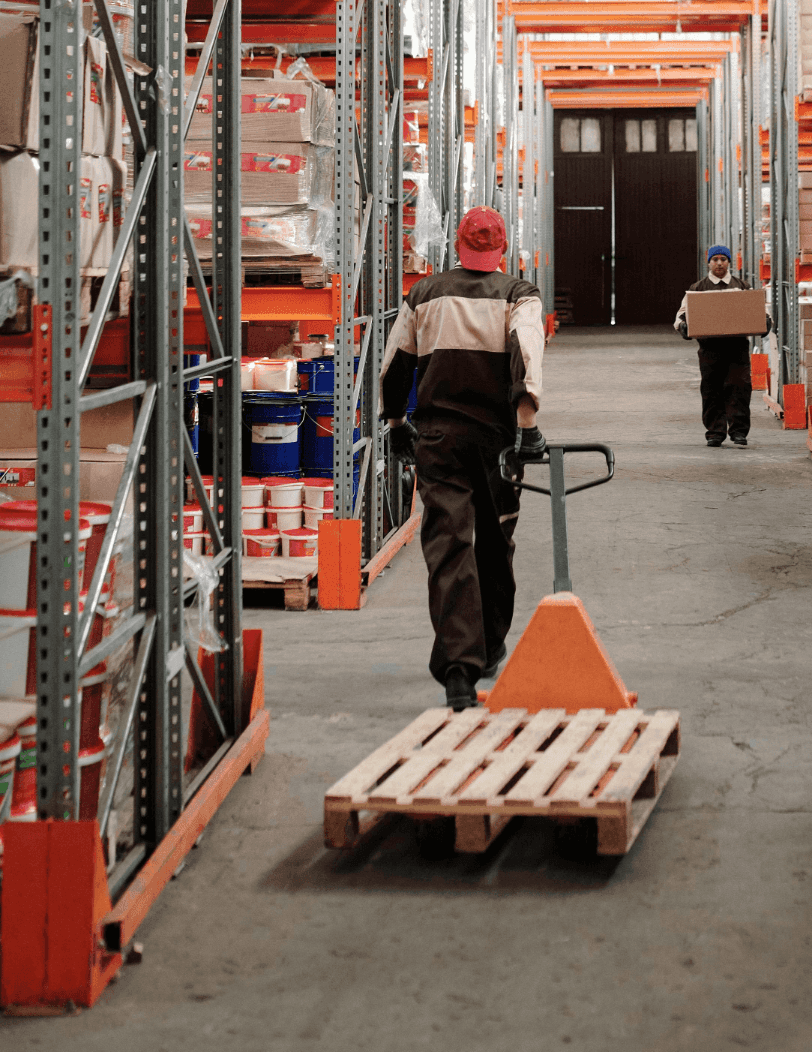 Transpallet servizio sgabox