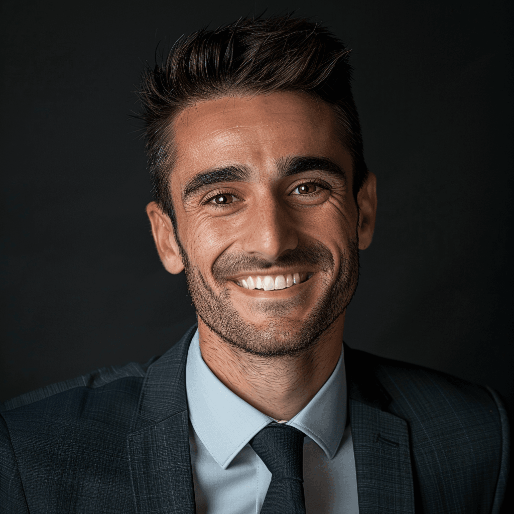 Portrait of a smiling man called David Williams