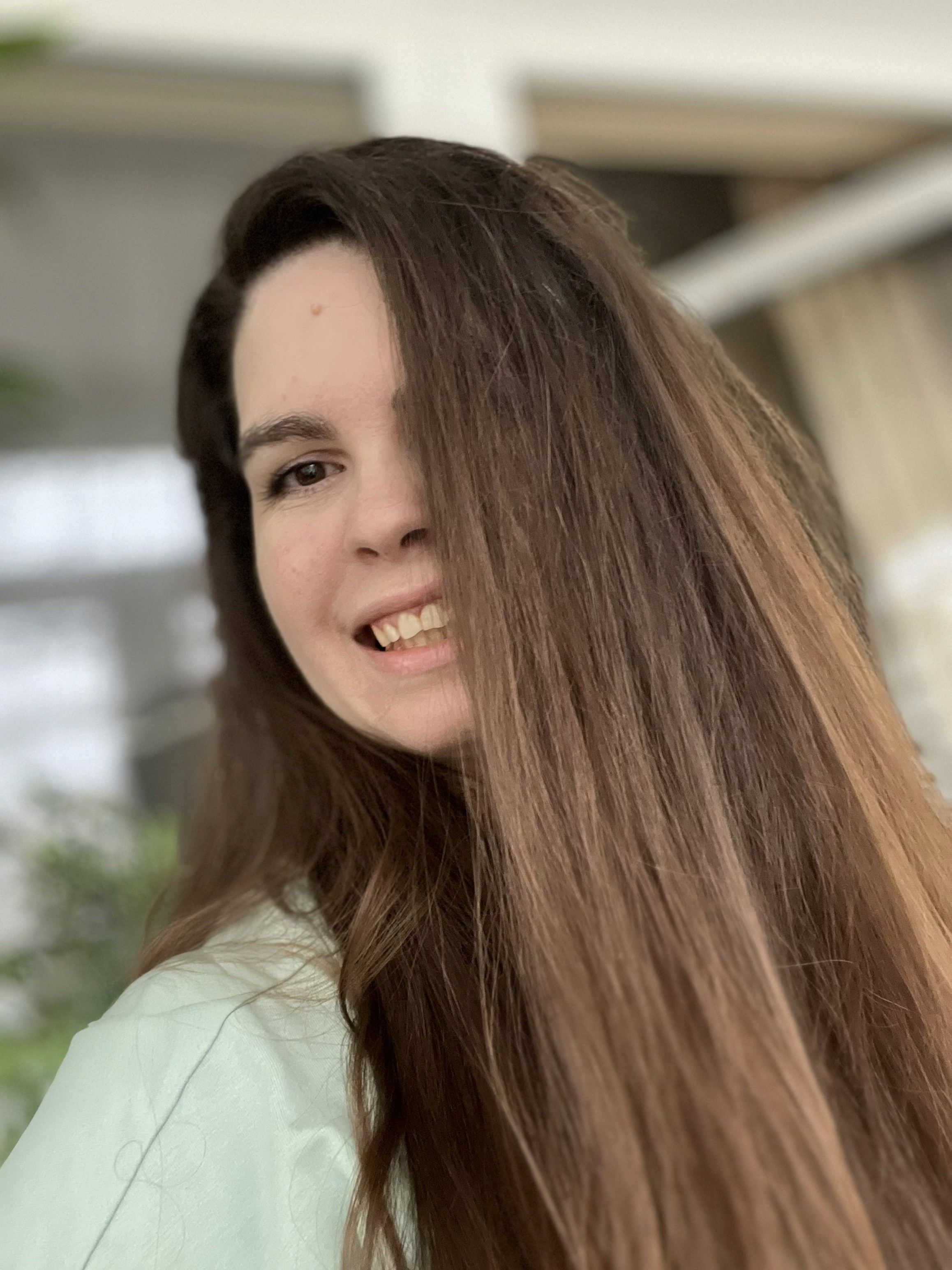 Woman with color palette