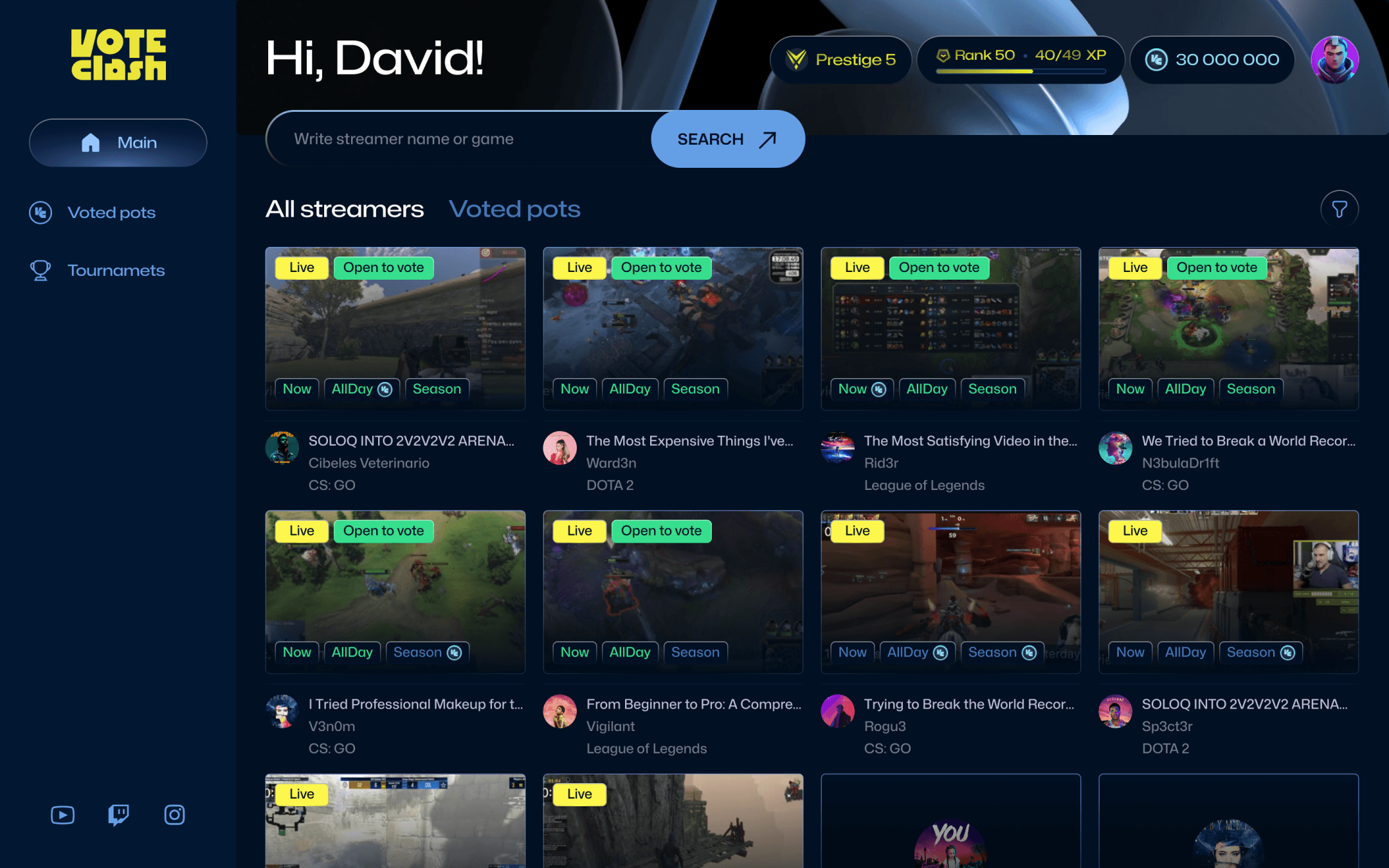 VoteClash Platform
