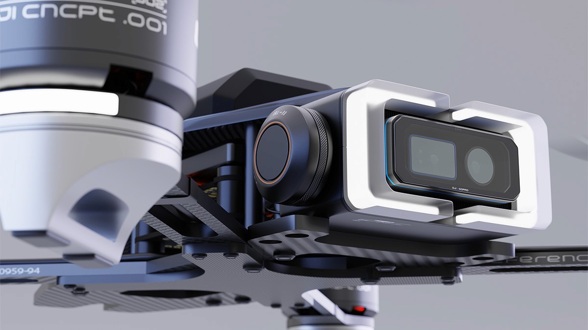 dji drone fpv concept robotic product industrial designer rouv design studio mechanical enginnering camera gopro vision cedric rouvroy