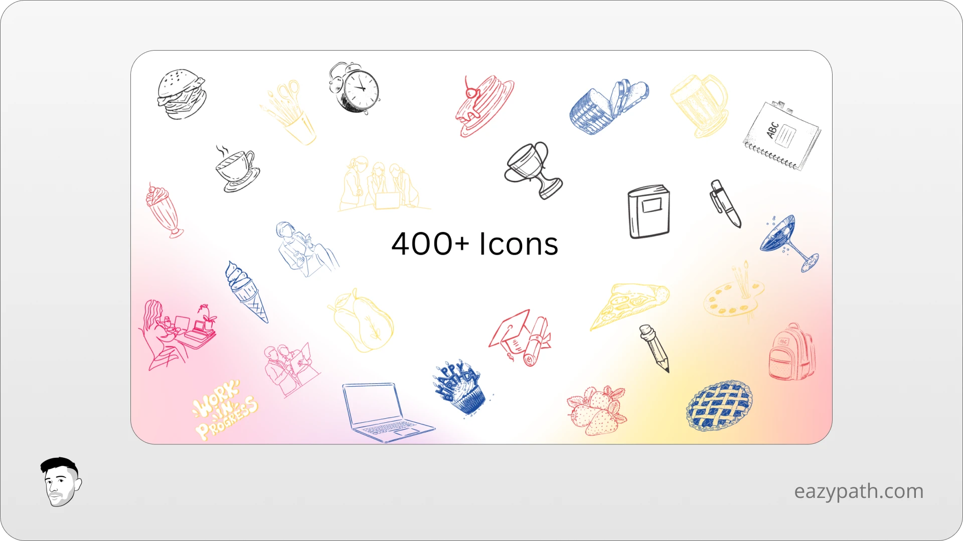 Colorful Hand Drawn Notion Icons Pack