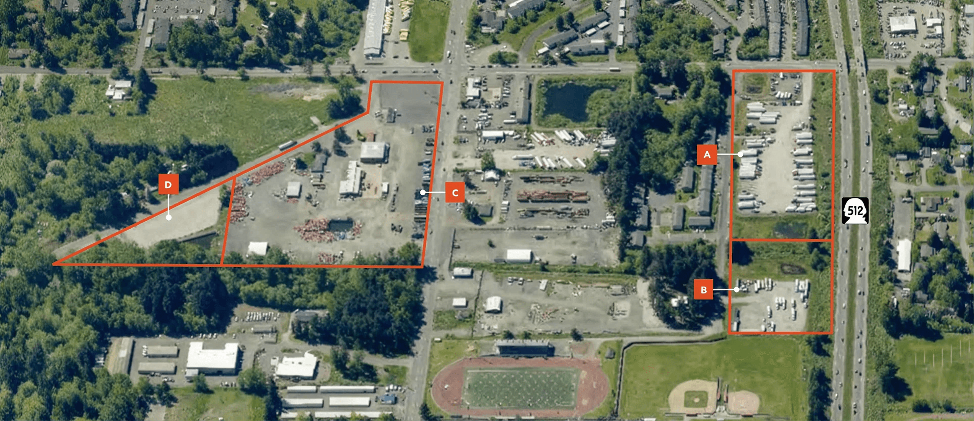 Site plan for 1120 112th Street East, Tacoma, WA, with the property boundary outlined