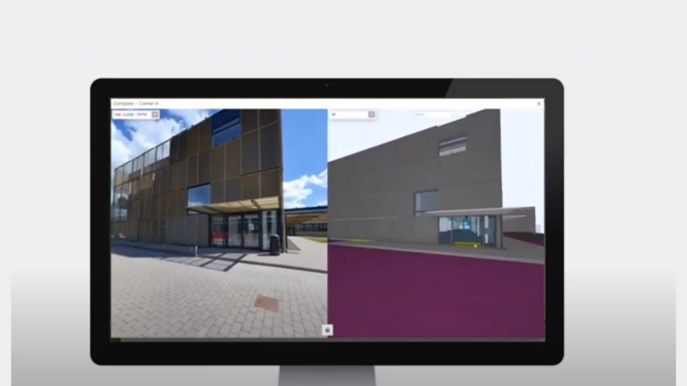 Comparing actual field conditions to BIM model, image