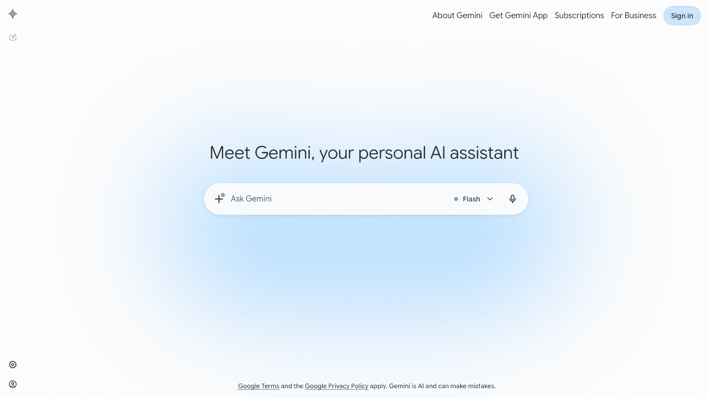 Google Gemini AI assistant app