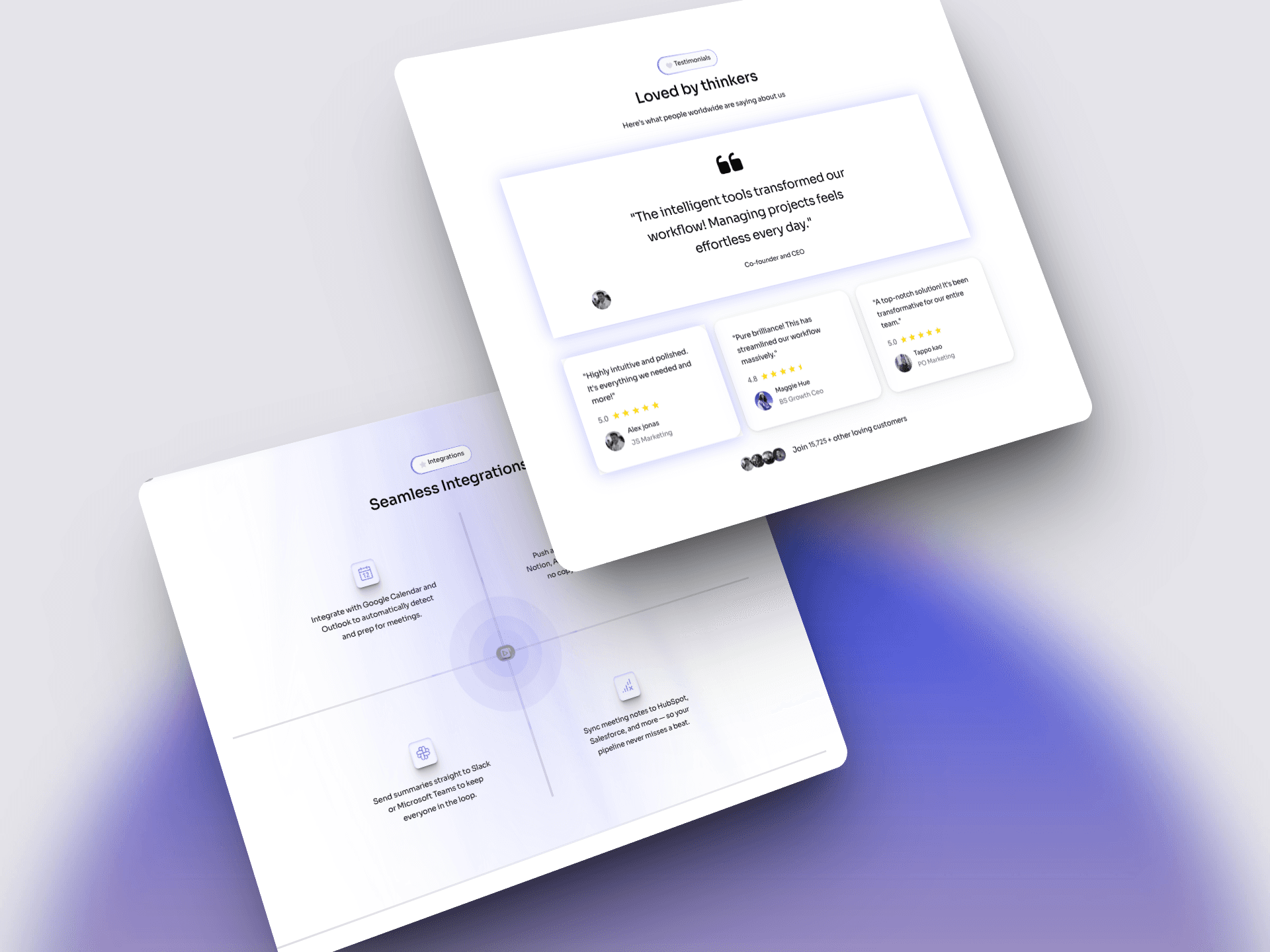 Footer and CTA section