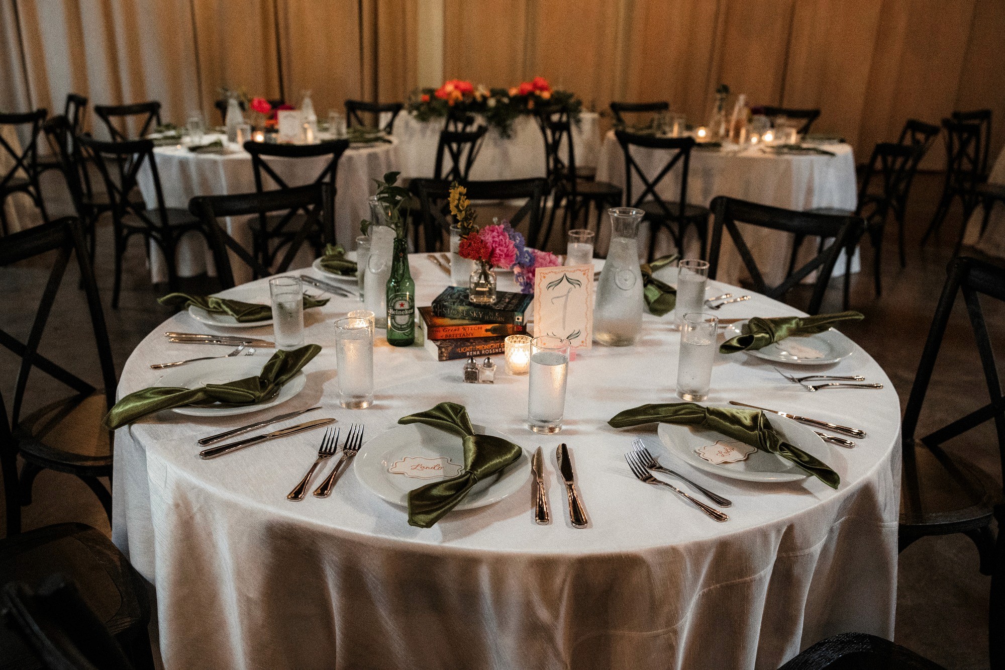 Reception table arrangement
