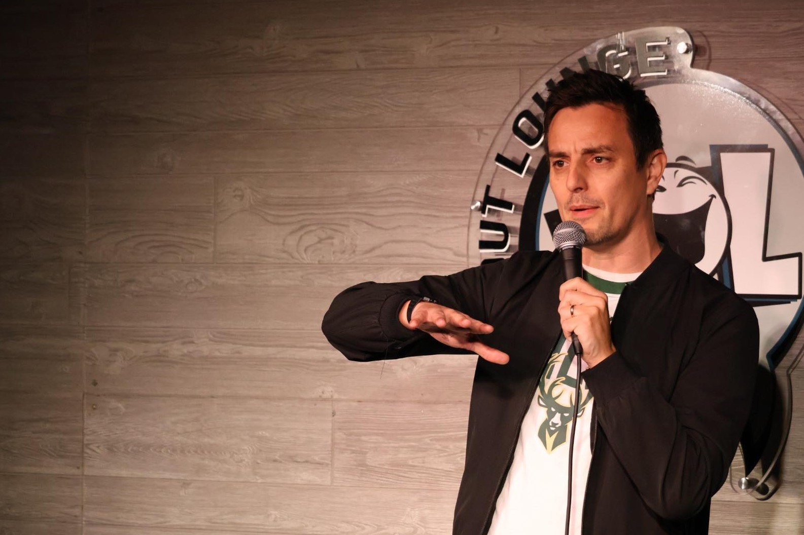 Joe Latham Performing at Improv