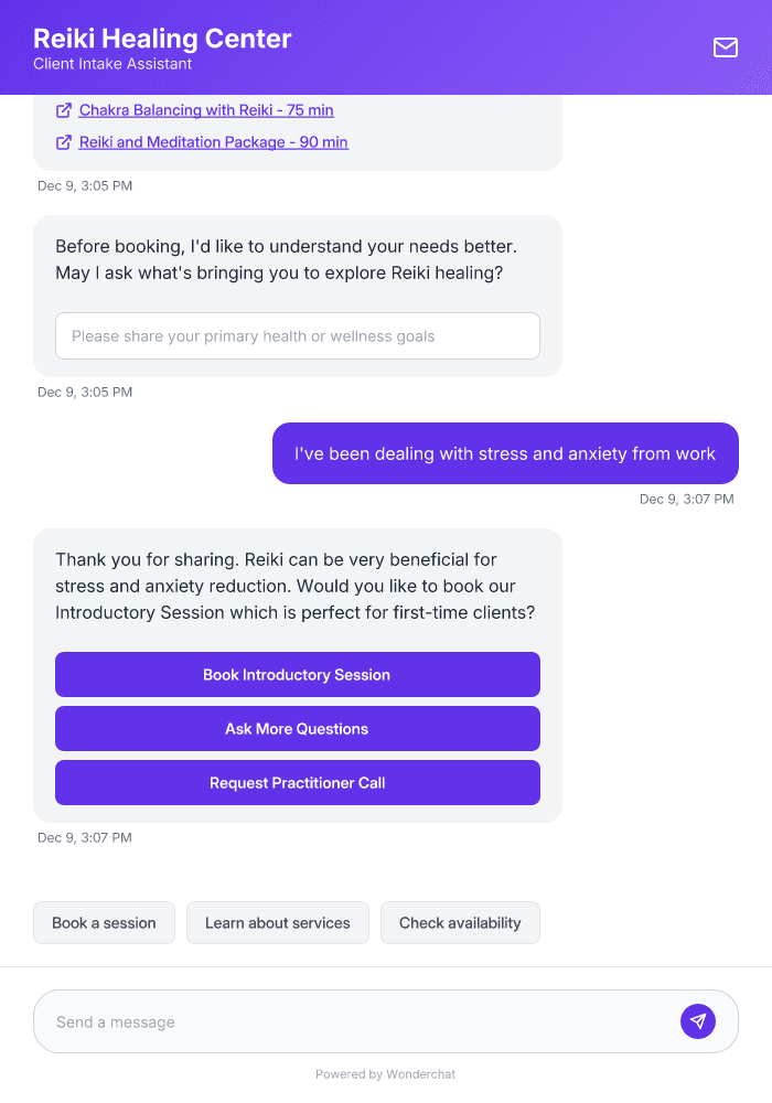Reiki Lead Gen AI Agent Template for Practice Growth