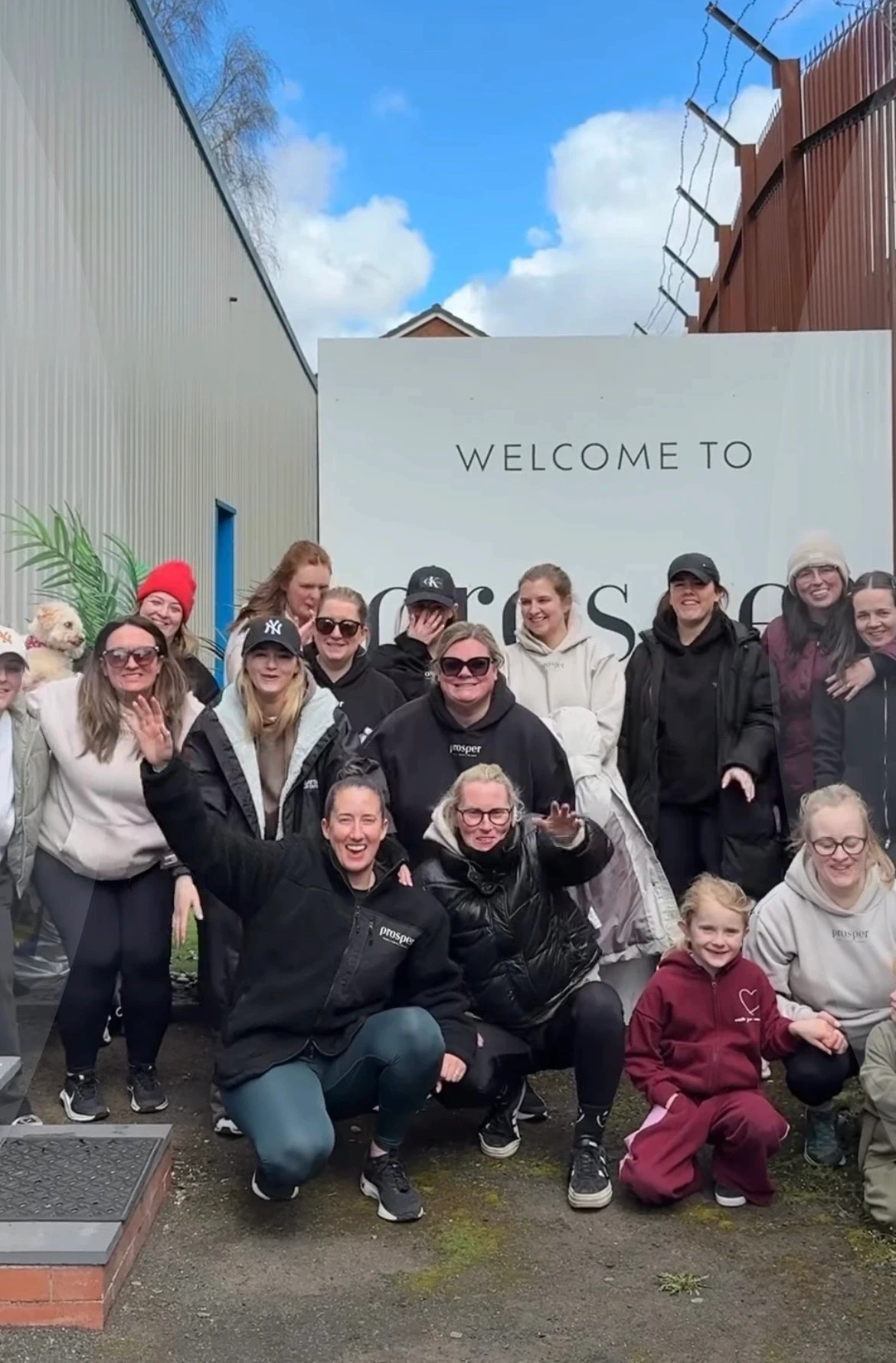 A group of fundraisers celebration their achievement