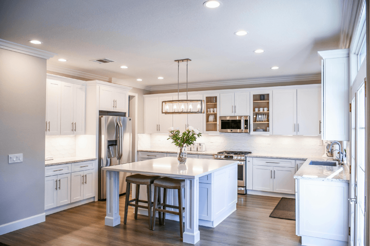 Kitchen inside of a home in Anne Arundel County, MD