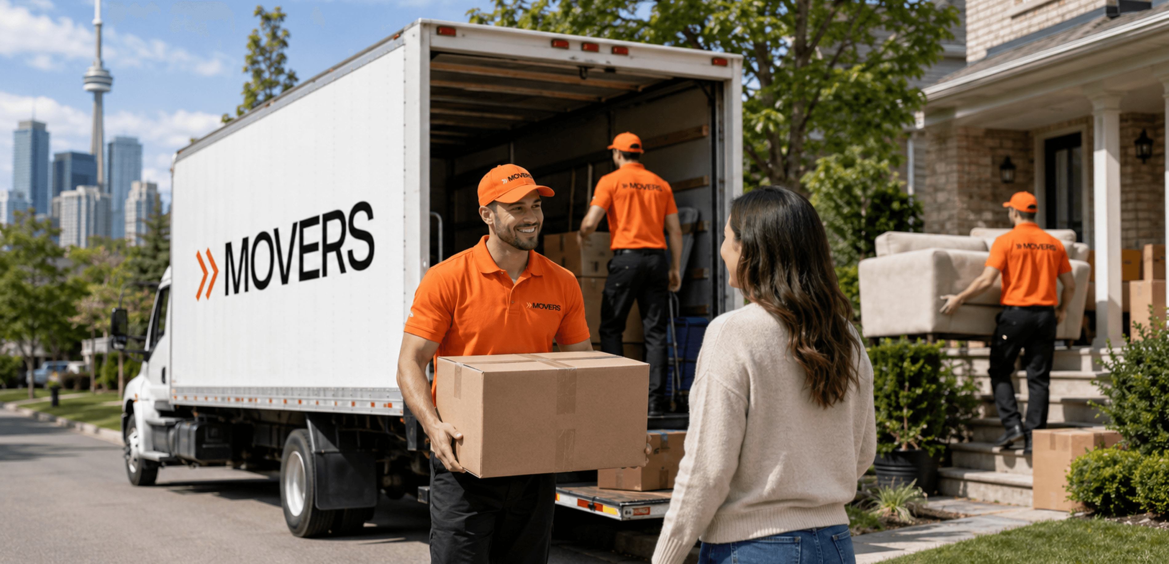 Movers with boxes. Aureus.design Framer Templates Rehan Raihan (@itsrehanraihan).