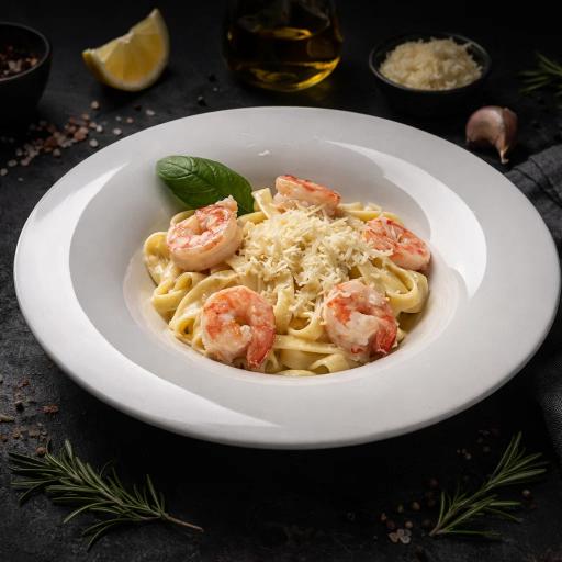 pasta in white ceramic bowl