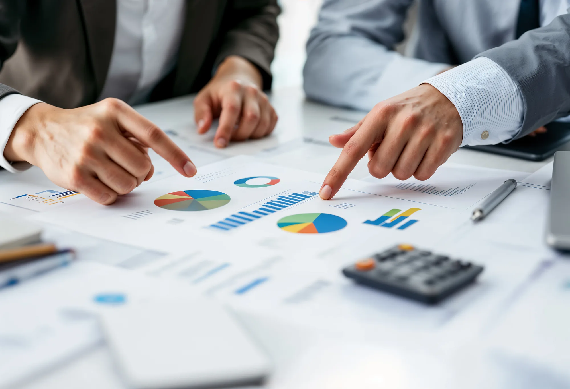 employee working marketing setting