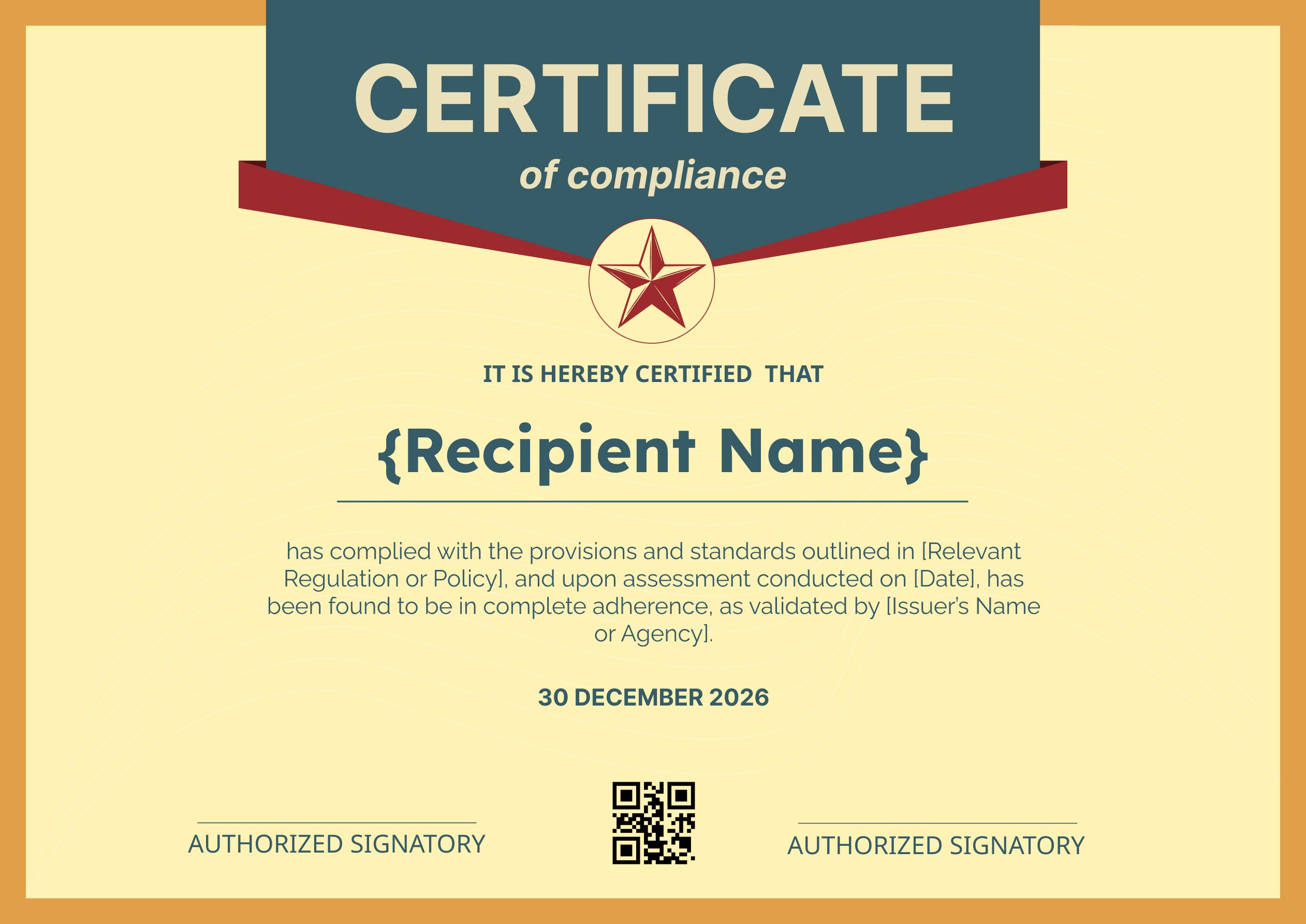 Wauld - Stylish and Sleek Compliance certificate