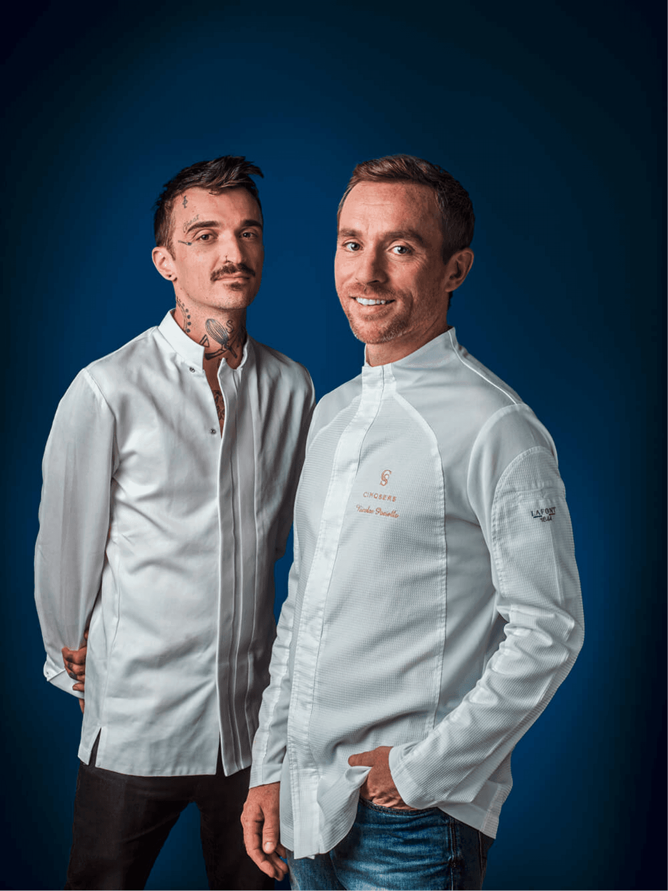 Photos des deux chefs Nicolas Paciello et Guillaume Sanchez