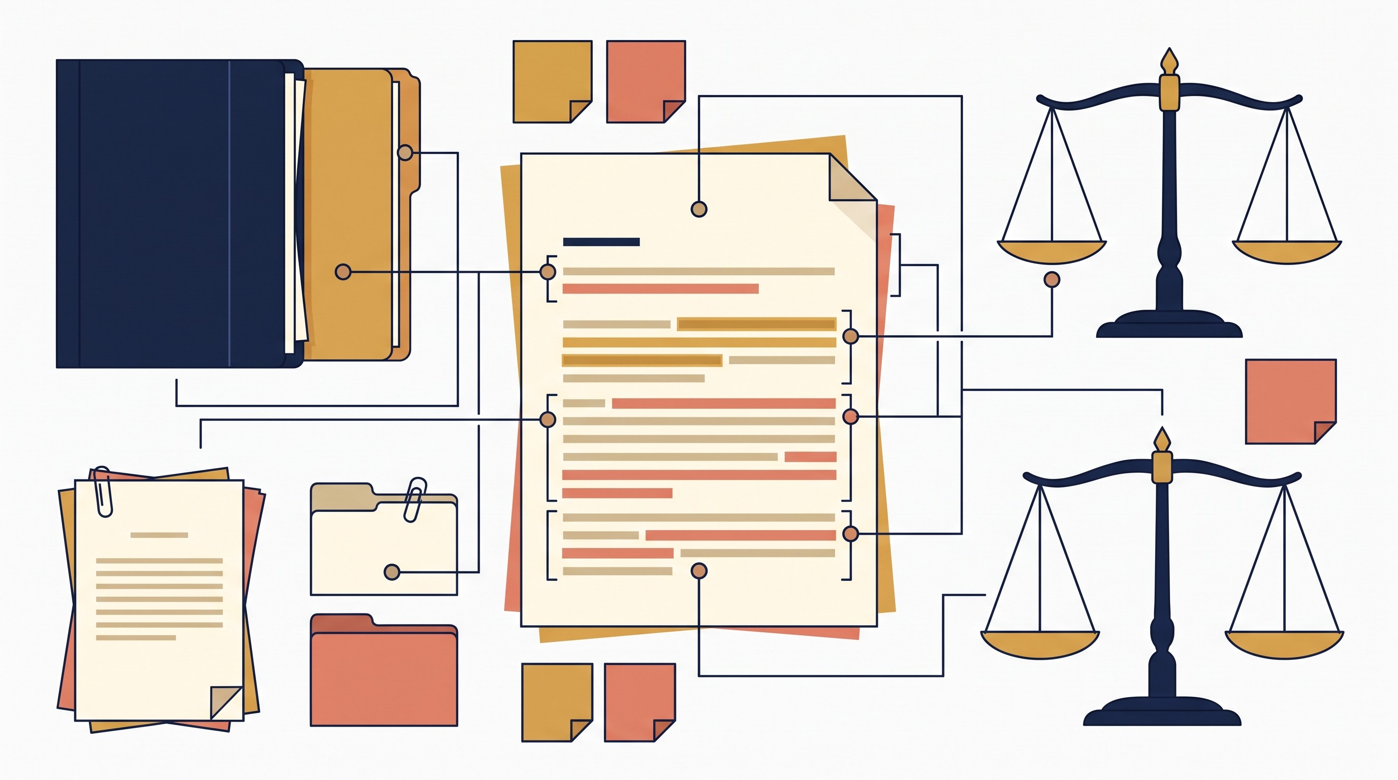 Annotated case brief structure diagram