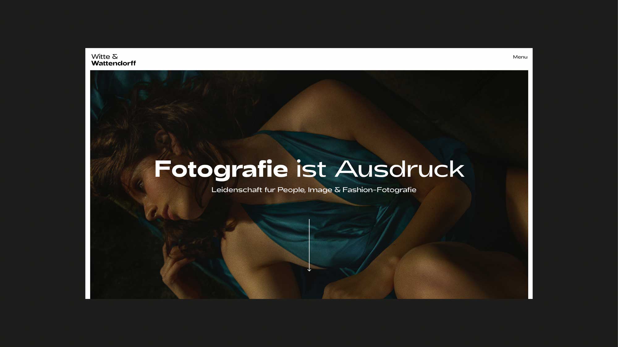 Website-Startseite von Witte & Wattendorff – digitale Galerie im eleganten Design