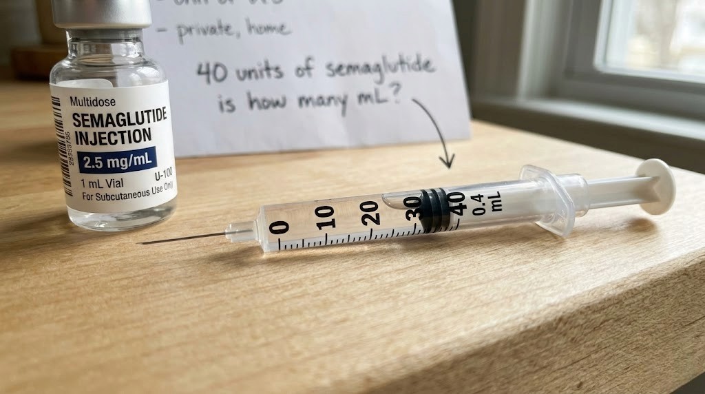 40 units of semaglutide is how many ml